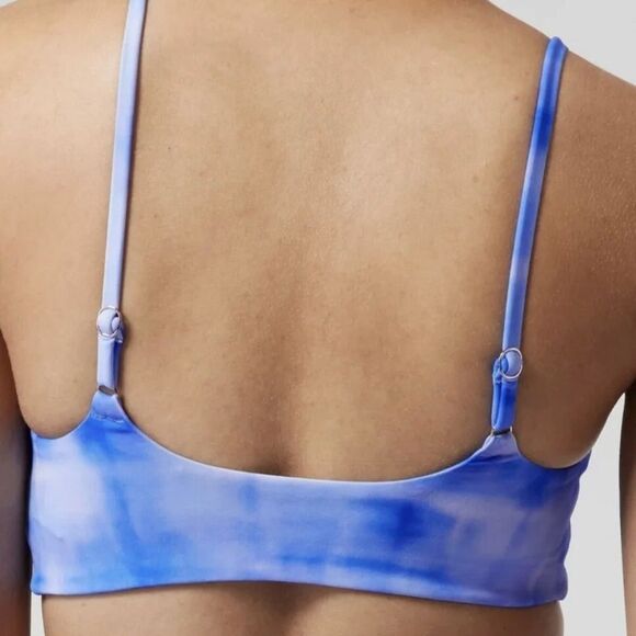 Athleta Blue Tie Dye Scoop Neck Bikini Top - Picture 3 of 10